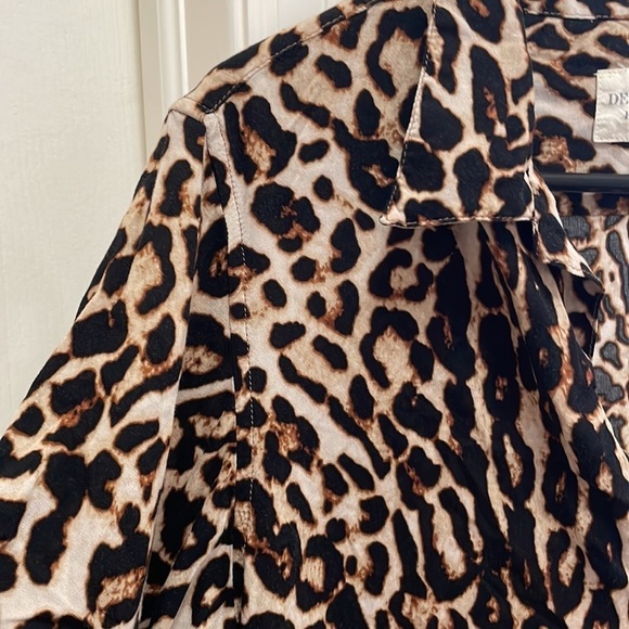 Ralph Lauren Denim & Supply Cheetah Print Short Sleeve Button Down Shirt  - M - Picture 12 of 12